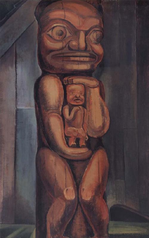 Emily Carr Totem Mother Kitwancool oil painting image